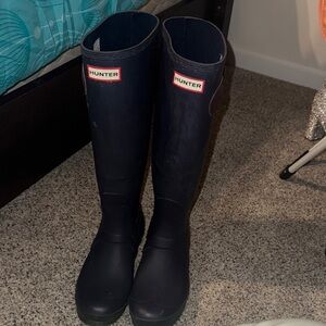 Hunter Classic Black Knee-High Boots